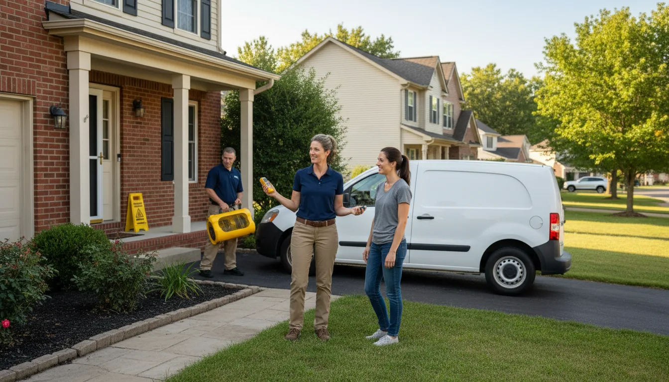 Residential water damage restoration in Doylestown, PA